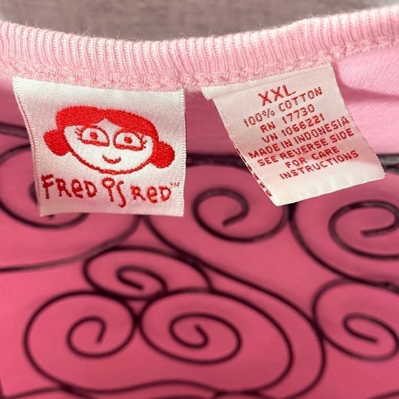 Y2K Fred is Red pink tank top High Maintenance size XXL - Picture 5 of 8